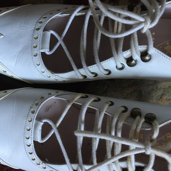 JOHN FLUEVOG Chamomile Teapots White + Ivory Shoes Size 8 - Picture 10 of 11